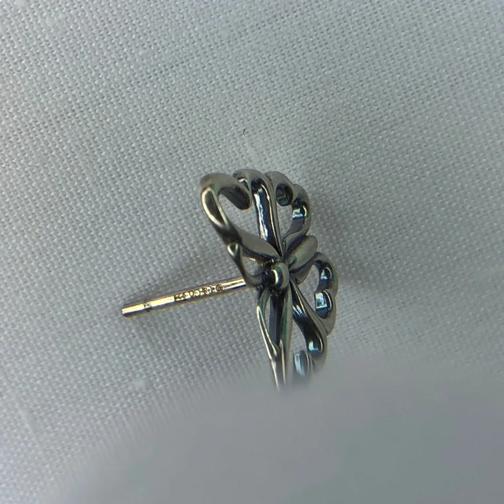 Tiffany & Co Butterfly Earrings Studs Nature Lover Garden Stencil Earrings - Picture 6 of 10